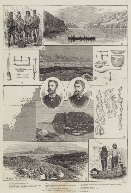 Duńska wyprawa na wschodnie wybrzeże Grenlandii autorstwa Thomas Harrington Wilson