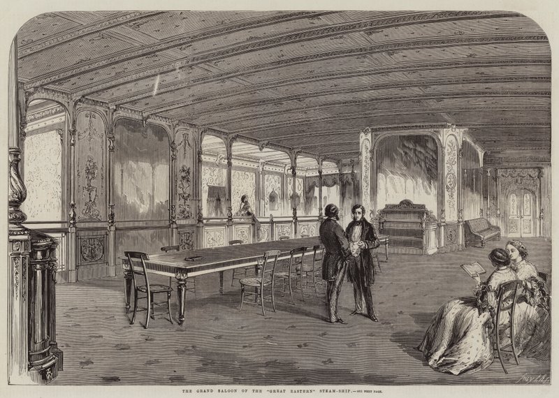 Wielki Salon Wielkiego wschodniego parowca autorstwa Thomas Harrington Wilson