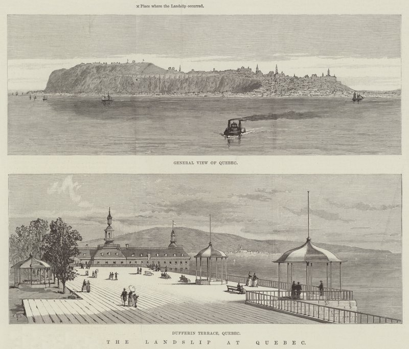 Osuwisko w Quebecu autorstwa Thomas Harrington Wilson