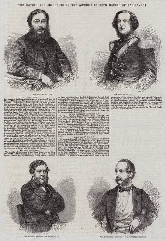 Inicjatorzy i pomocnicy orędzia w obu Izbach Parlamentu autorstwa Thomas Harrington Wilson