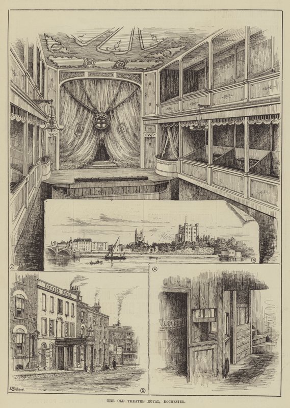 Stary Teatr Królewski, Rochester autorstwa Thomas Harrington Wilson