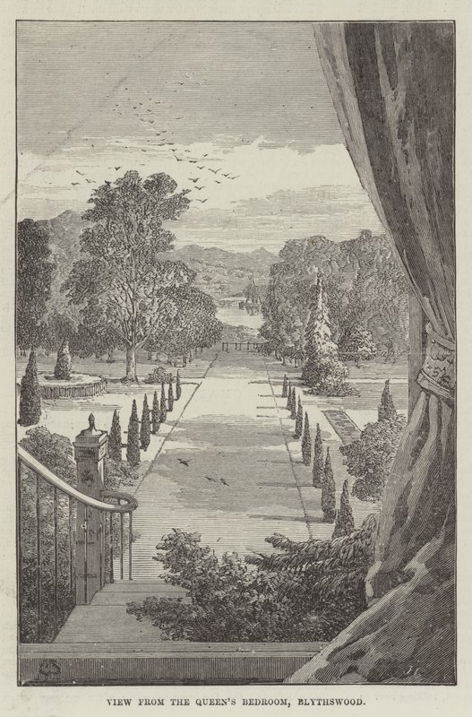 Widok z sypialni królowej, Blythswood autorstwa Thomas Harrington Wilson