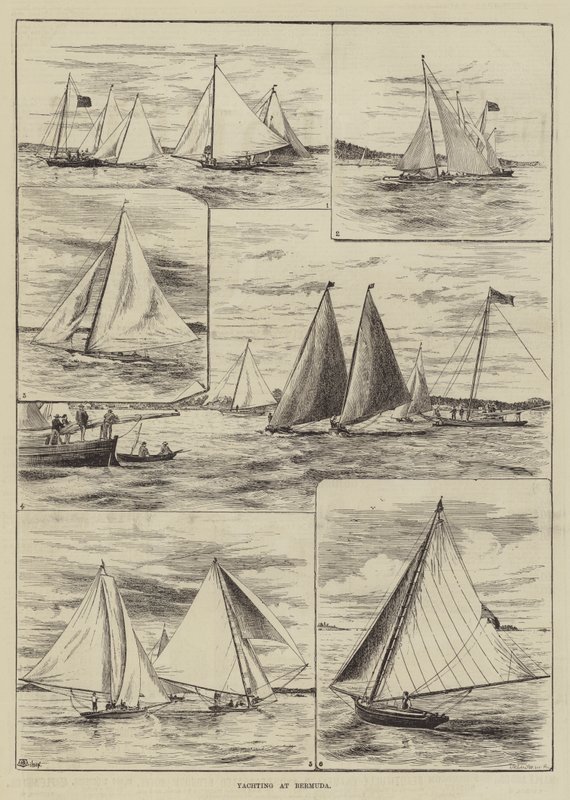 Jachting na Bermudach autorstwa Thomas Harrington Wilson