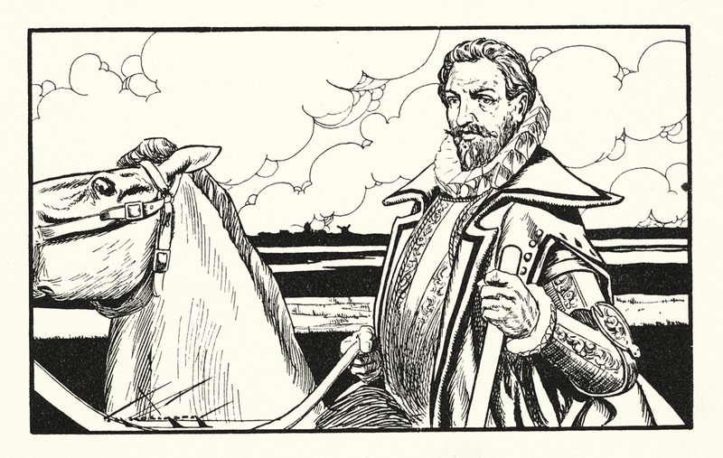 Wilhelm Milczący, bohater Holandii (litografia) autorstwa Thomas Heath Robinson
