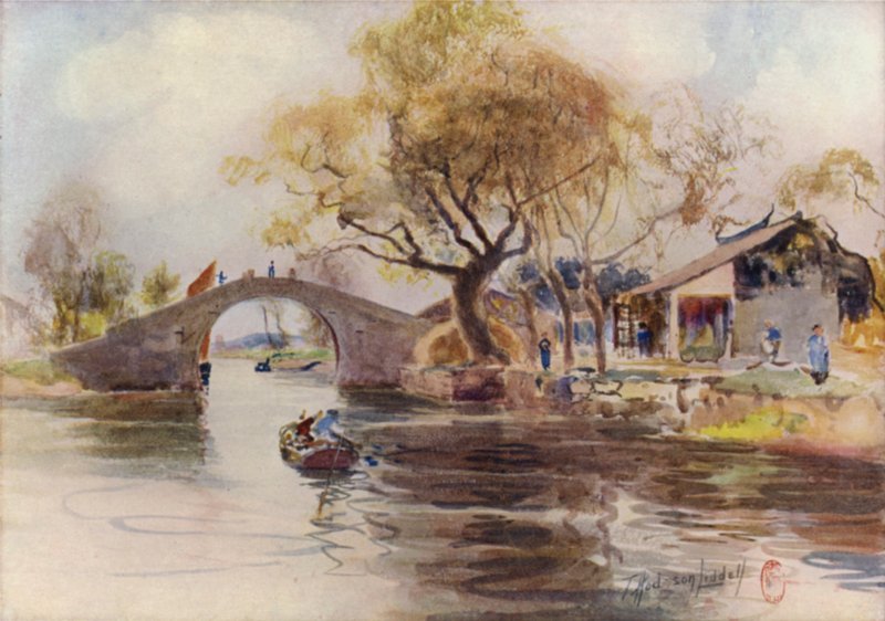 W pobliżu Mutu, nad Soochow autorstwa Thomas Hodgson Liddell