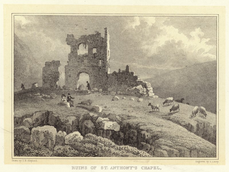 Ruiny Kaplicy Św. Antoniego (rycina) autorstwa Thomas Hosmer (after) Shepherd