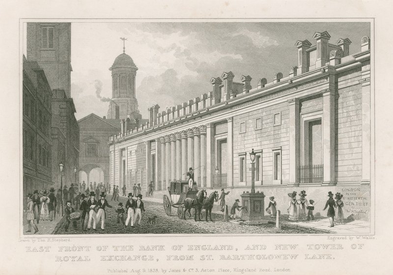 Bank of England, fronty Sir Johna Soane