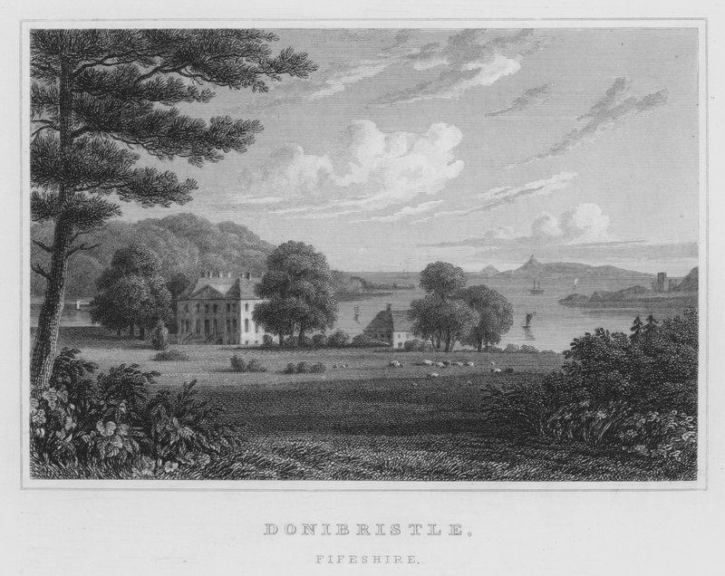 Donbristle, Fifeshire (grawerowanie) autorstwa Thomas Hosmer Shepherd