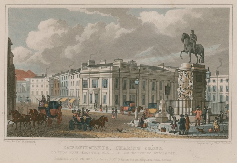 Ulepszenia, Charing Cross, Londyn autorstwa Thomas Hosmer Shepherd
