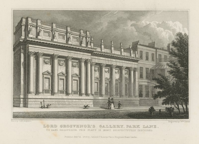 Galeria Lord Grosvenors na Park Lane autorstwa Thomas Hosmer Shepherd