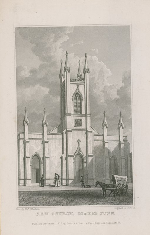 Nowy kościół w Somers Town autorstwa Thomas Hosmer Shepherd