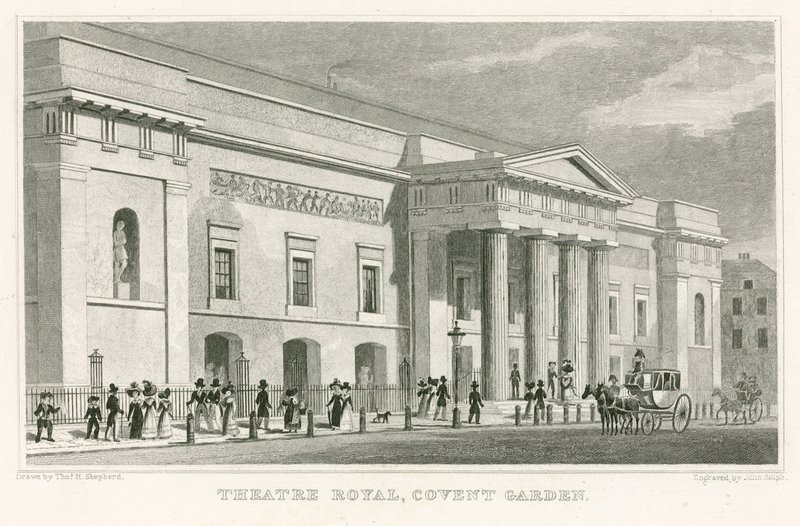Teatr Królewski, Covent Garden; autorstwa Thomas Hosmer Shepherd