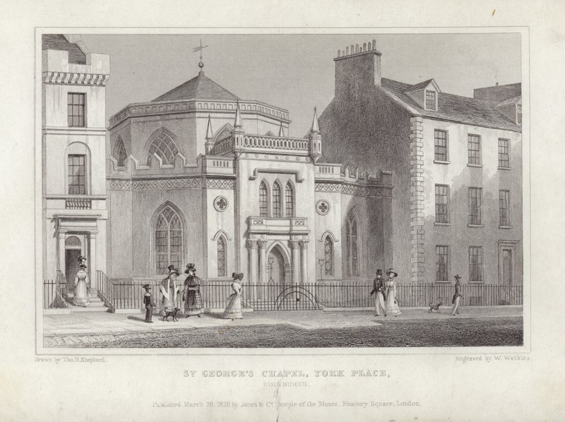 Kaplica św. Jerzego, York Place autorstwa Thomas Hosmer Shepherd