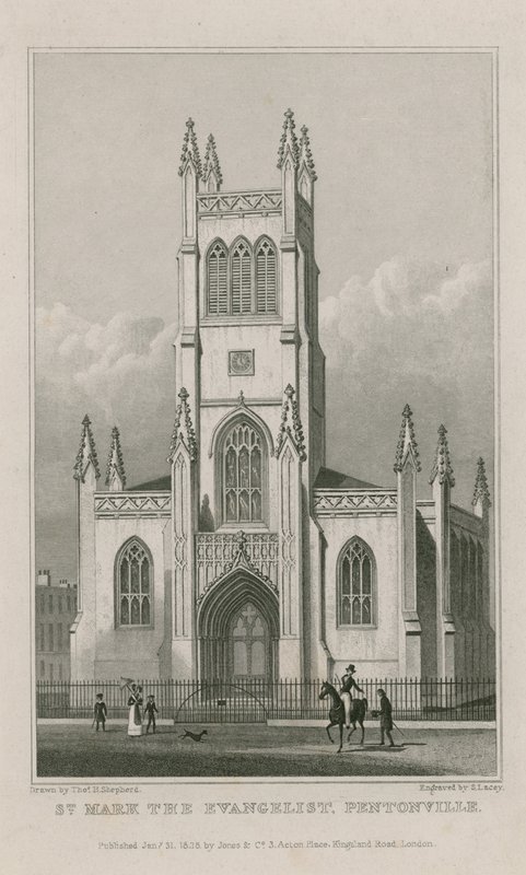 Kościół św. Marka, Clerkenwell autorstwa Thomas Hosmer Shepherd