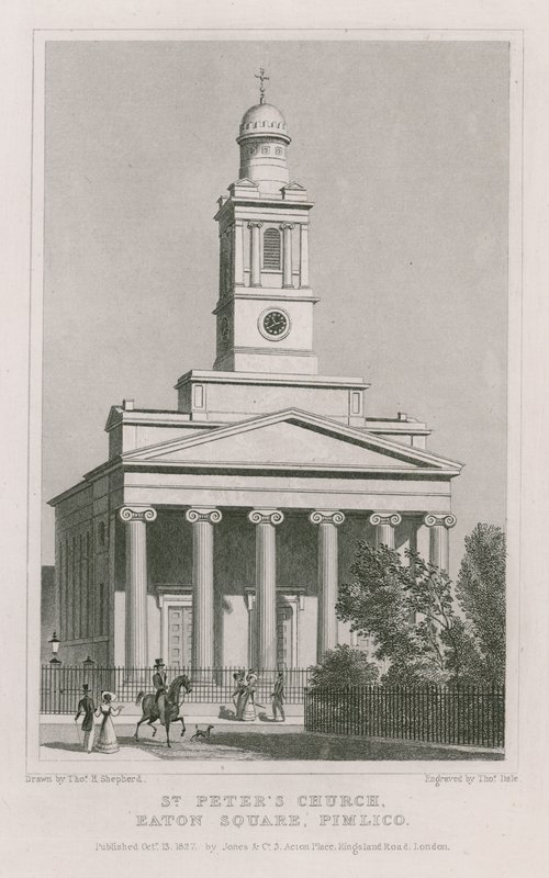 Kościół św. Piotra, plac Eaton, Pimlico autorstwa Thomas Hosmer Shepherd