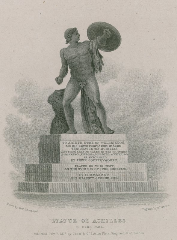 Statua Achillesa w Hyde Parku, Londyn autorstwa Thomas Hosmer Shepherd
