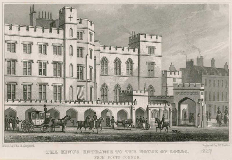 Wejście króla do Izby Lordów, Westminster, Londyn autorstwa Thomas Hosmer Shepherd