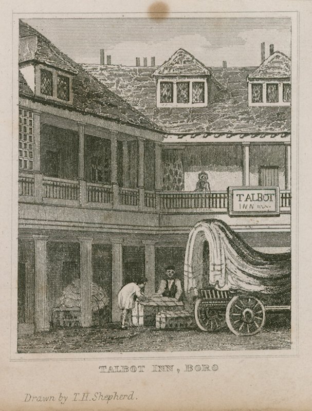The Tabard Inn, Southwark autorstwa Thomas Hosmer Shepherd