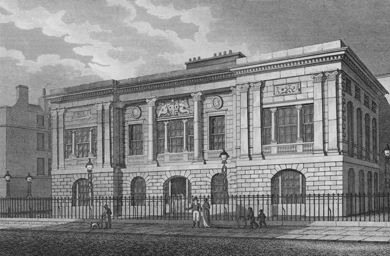 Trinity House, Tower Hill, Londyn (grawerowanie) autorstwa Thomas Hosmer Shepherd