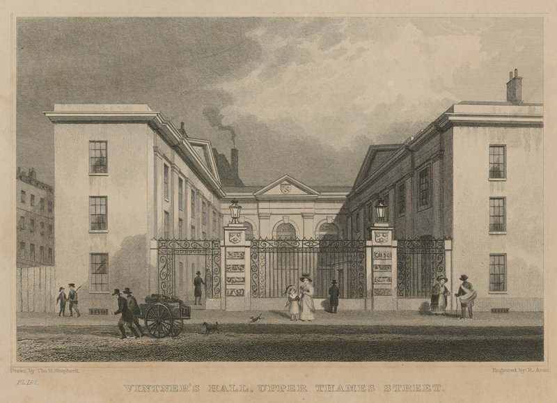 Vintners Hall, Upper Thames Street, Londyn autorstwa Thomas Hosmer Shepherd