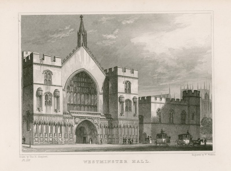 Westminster Hall autorstwa Thomas Hosmer Shepherd
