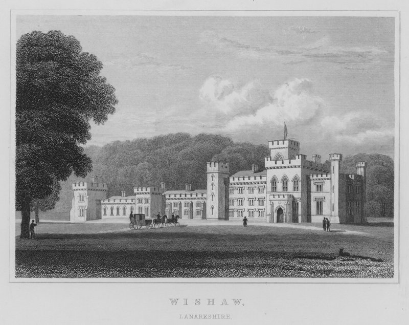 Wishaw, Lanarkshire (grawerowanie) autorstwa Thomas Hosmer Shepherd