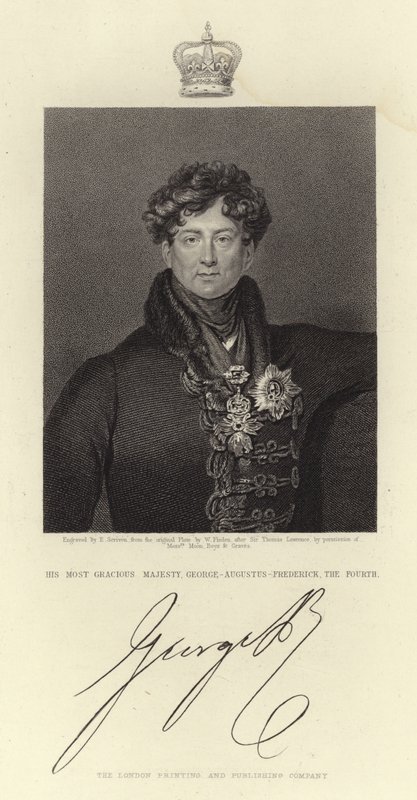 Portret króla Jerzego IV autorstwa Thomas Lawrence