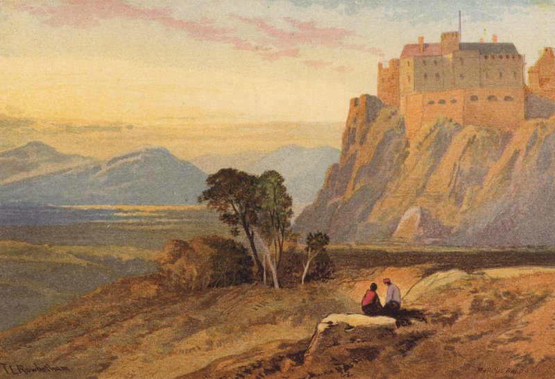 Szkocja, zamek Stirling (kolor lito) autorstwa Thomas Leeson the Elder Rowbotham