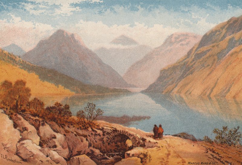 Angielskie Jeziora, Ścieki (kolor lito) autorstwa Thomas Leeson the Elder Rowbotham