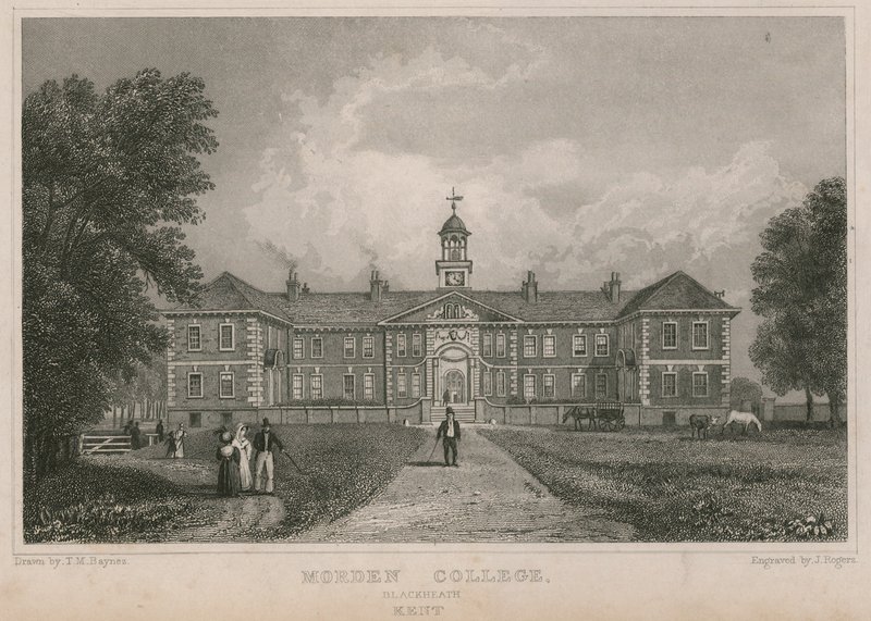 Ogólny widok na Morden College autorstwa Thomas Mann Baynes