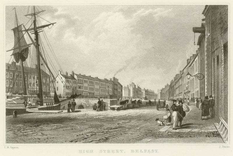 High Street w Belfaście autorstwa Thomas Mann Baynes