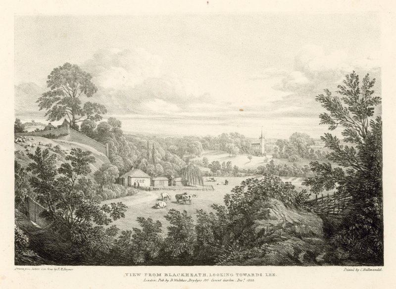 Widok z Blackheath w kierunku Lee, Londyn autorstwa Thomas Mann Baynes