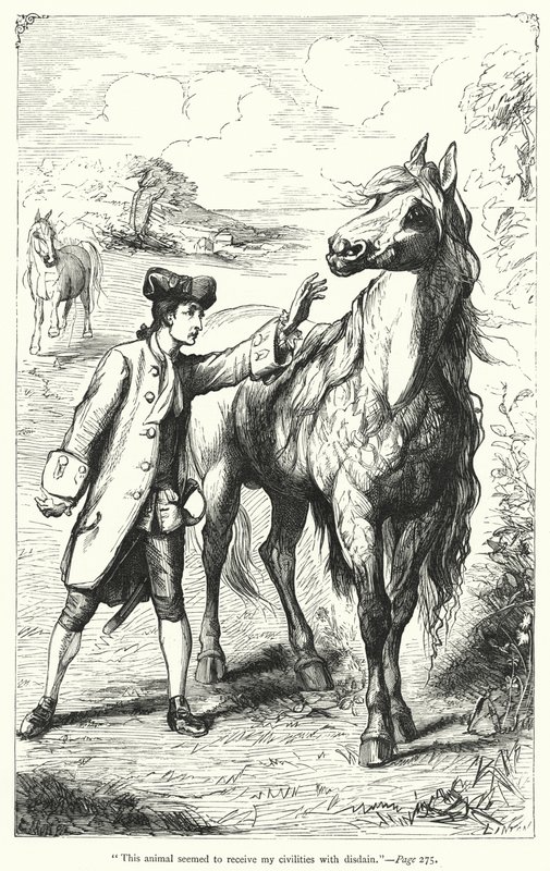 Ilustracja do Podróży Guliwera autorstwa Jonathana Swifta (rycina) autorstwa Thomas Morten