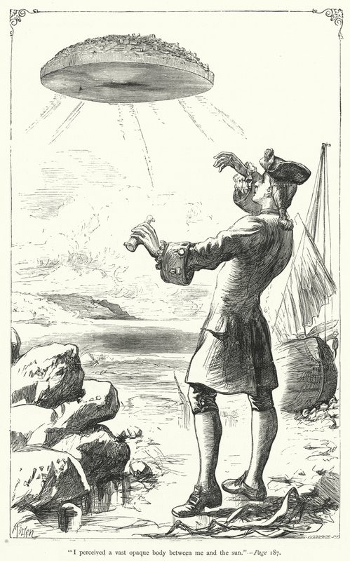 Ilustracja do Podróży Guliwera autorstwa Jonathana Swifta (rycina) autorstwa Thomas Morten