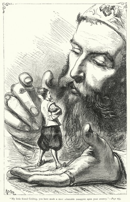 Ilustracja do Podróży Guliwera autorstwa Jonathana Swifta (rycina) autorstwa Thomas Morten