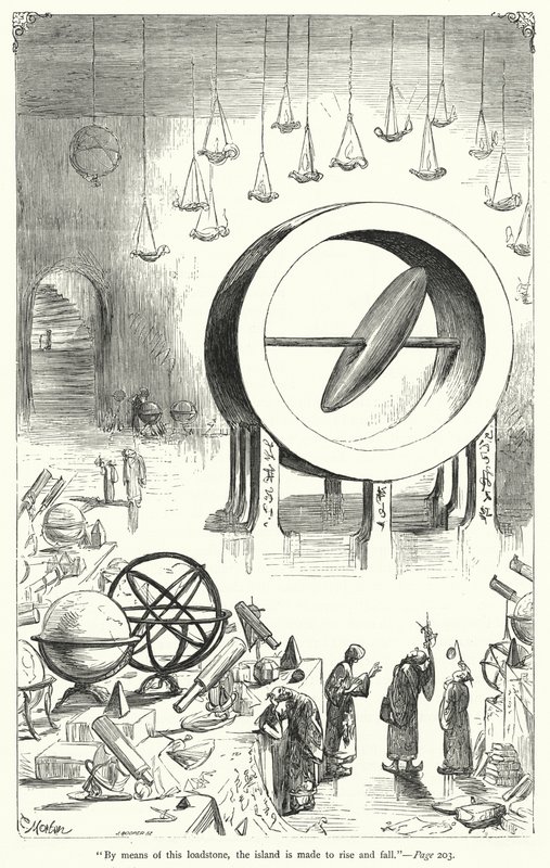 Ilustracja do Podróży Guliwera autorstwa Jonathana Swifta (rycina) autorstwa Thomas Morten