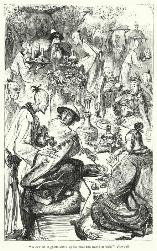 Ilustracja do Podróży Guliwera autorstwa Jonathana Swifta (rycina) autorstwa Thomas Morten