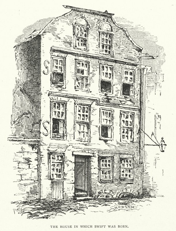 Ilustracja do życia Jonathana Swifta (rycina) autorstwa Thomas Morten
