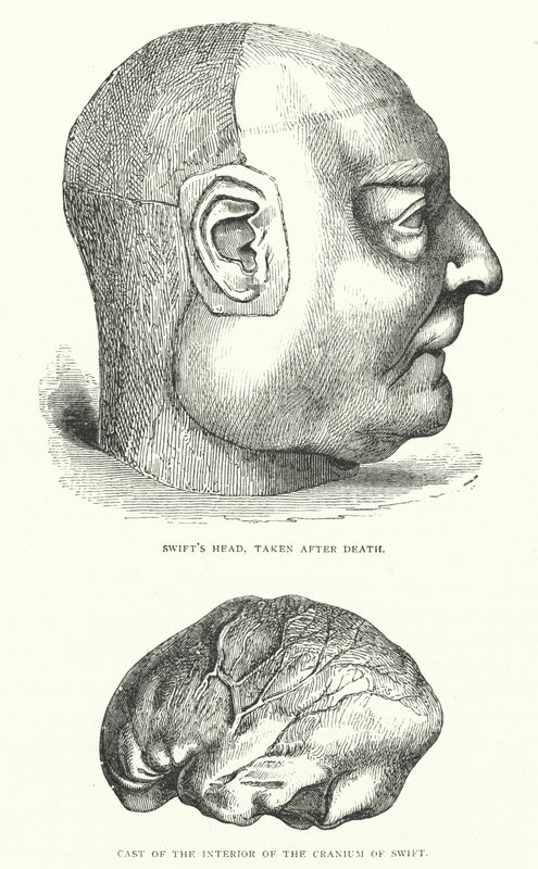 Ilustracja do życia Jonathana Swifta (rycina) autorstwa Thomas Morten