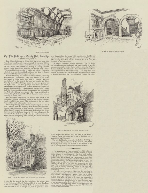 Nowe budynki w Trinity Hall, Cambridge autorstwa Thomas Raffles Davison