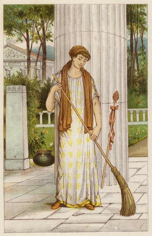 Danae w świątyni Ateny autorstwa Thomas Ralph Spence