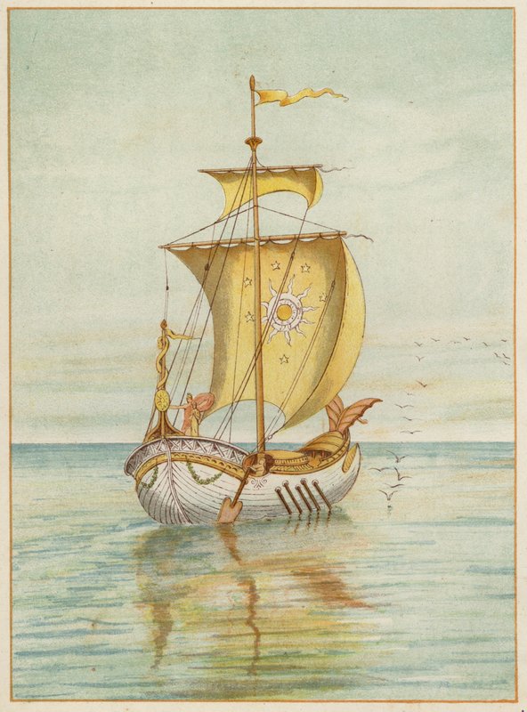 Perseusz i Andromeda na wodzie (kolor lito) autorstwa Thomas Ralph Spence