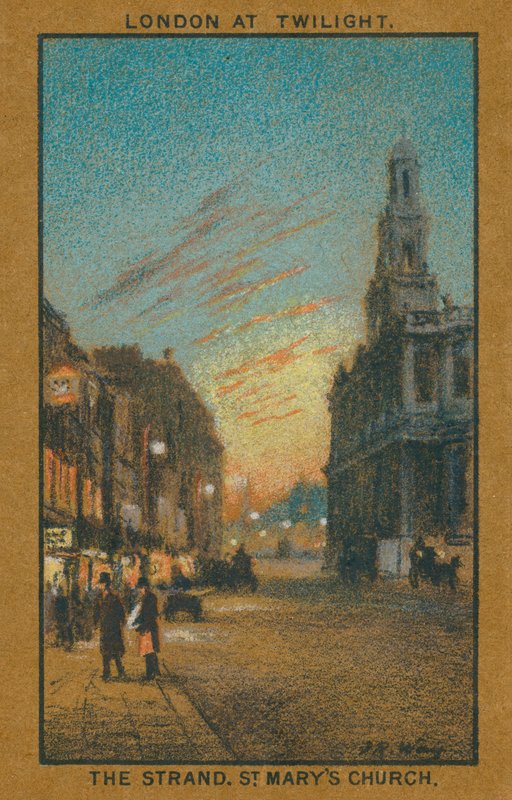 Londyn o zmierzchu: The Strand, St Mary