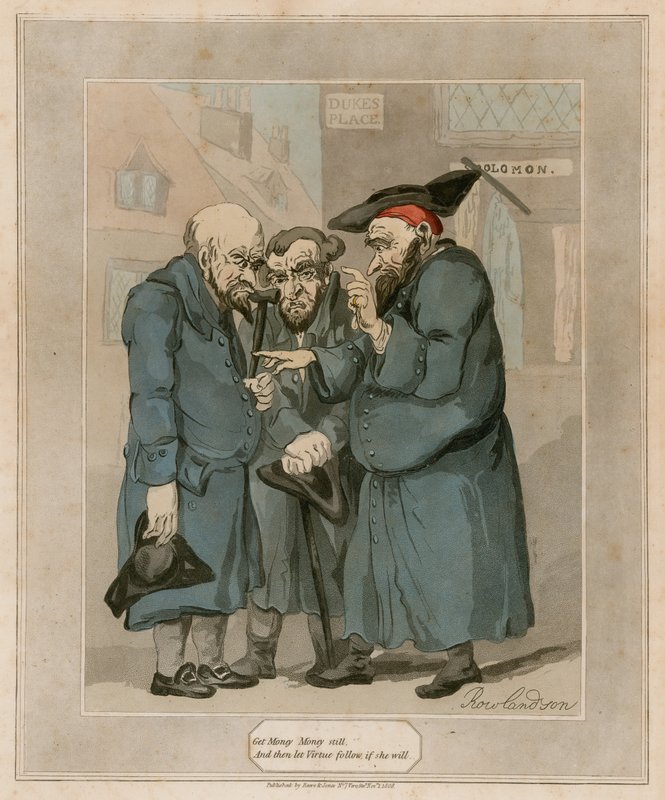 Zdobądź pieniądze Pieniądze nadal autorstwa Thomas Rowlandson