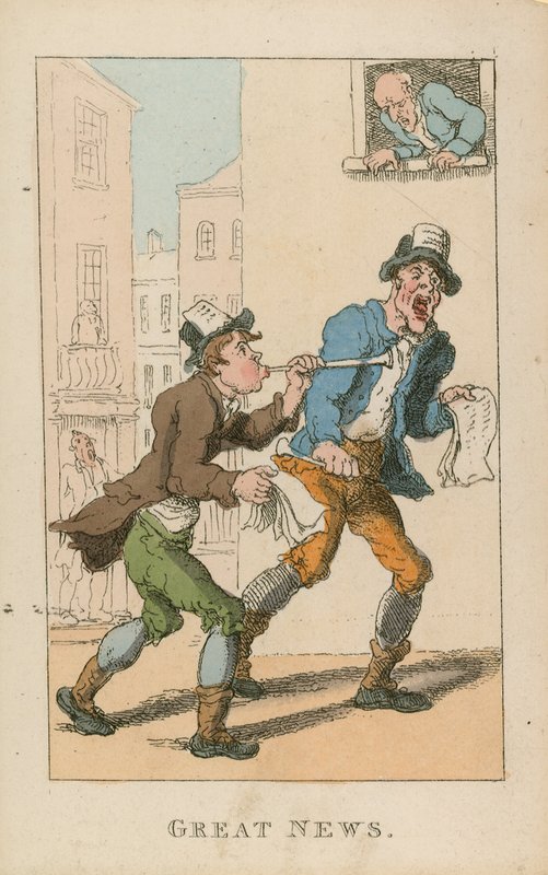 Wspaniała wiadomość autorstwa Thomas Rowlandson