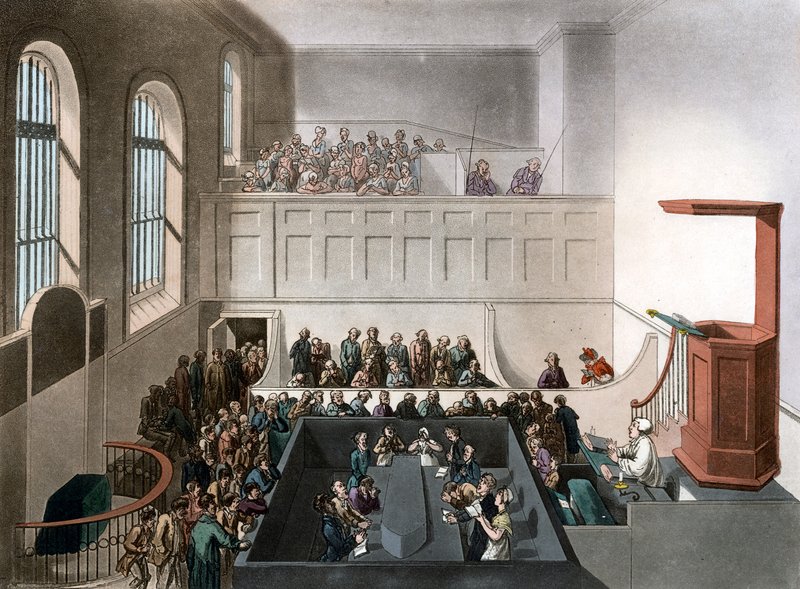 Kaplica Newgate autorstwa Thomas Rowlandson