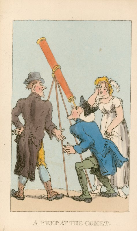 Zerknij na kometę autorstwa Thomas Rowlandson