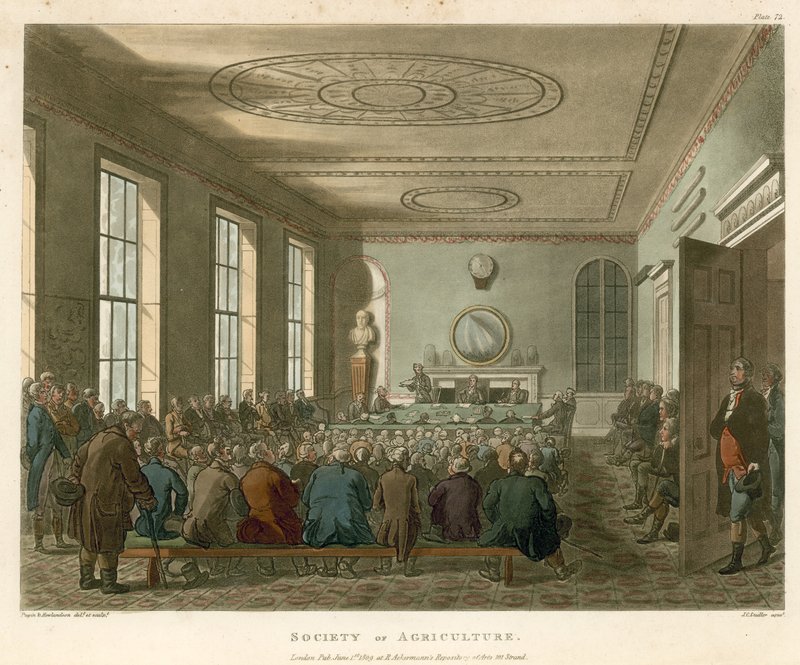 Towarzystwo Rolnicze autorstwa Thomas Rowlandson