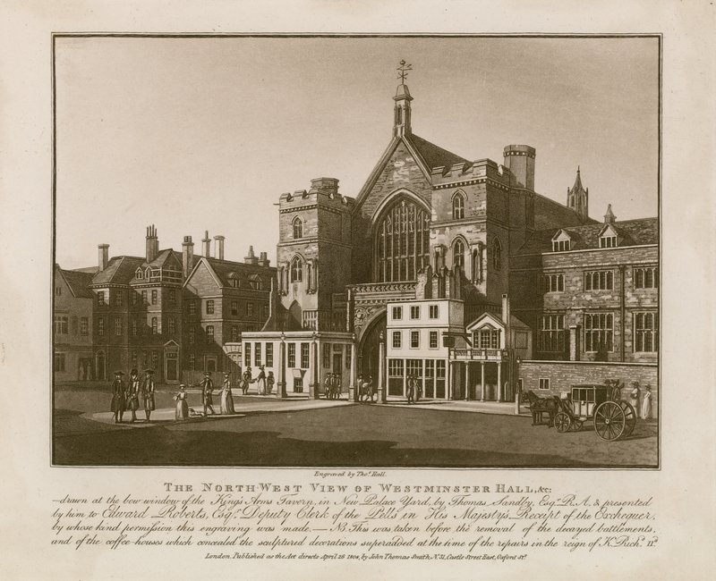 Northwest View of Westminster Hall autorstwa Thomas Sandby