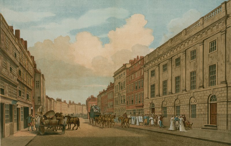 Dom zajmowany przez Kompanię Wschodnioindyjską, Leadenhall Street w Londynie, odrestaurowany w 1726 r. autorstwa Thomas Snr. Malton